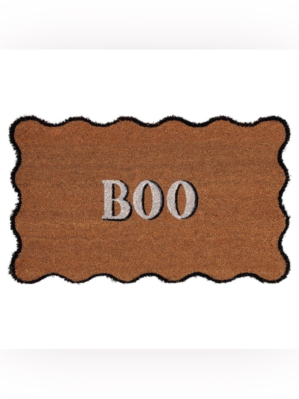 My Texas House Halloween Scallop “Boo” Outdoor Coir Doormat, 18" x 30" NWT